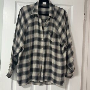 Wilfred Free Plaid Button Down